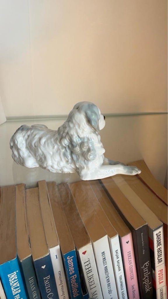 corana damgalı köpek biblo - 2