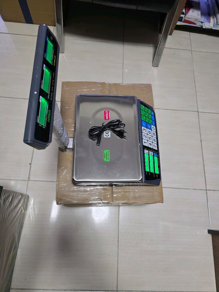 30 KG boyunlu terazi akü + şarz lı sıfır ürün - 3