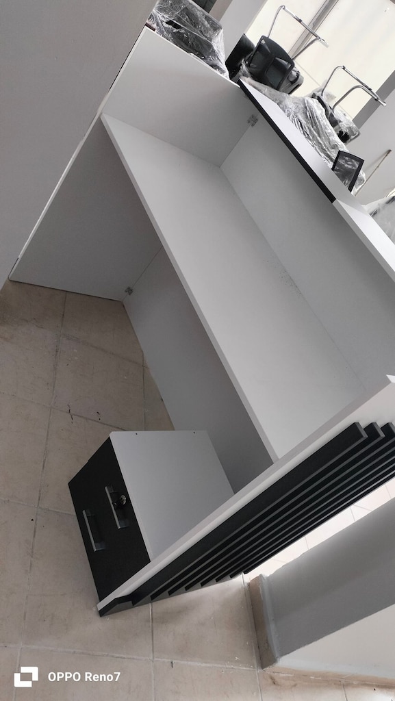 DEKOR BÜRO MOBİLYALARI 140X60 BEYAZ SİYAH ÇEKMECELİ BANKO SIFIR - 3