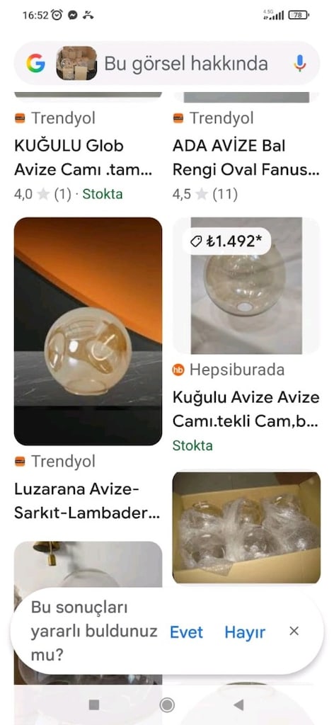 AVİZE CAMLARI TANESİ 100TL - 4