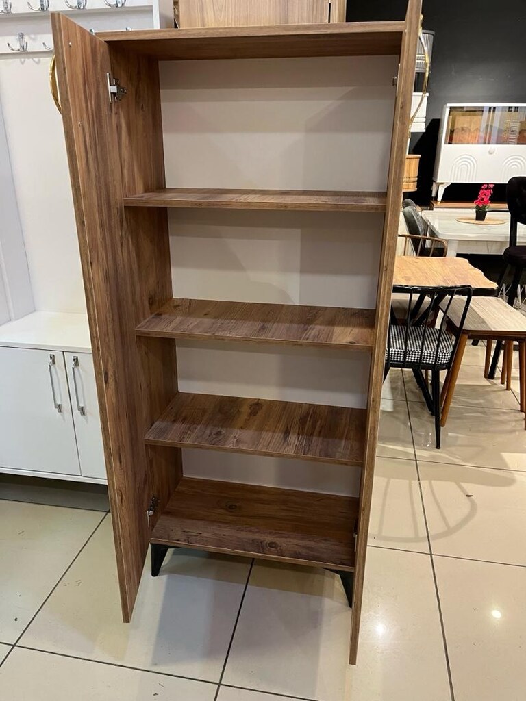 70*155 cm 4 raflı çok amaçlı dolap kiler mutfak dolabı ayakkabılık - 3