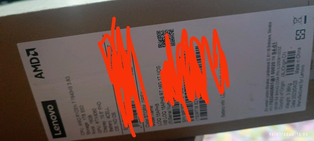 GOP PAZARİÇİ LENOVO 4060 rtx LOQ AMD RYZEN 7 7850HS 3.8G 1tb 16gb - 4
