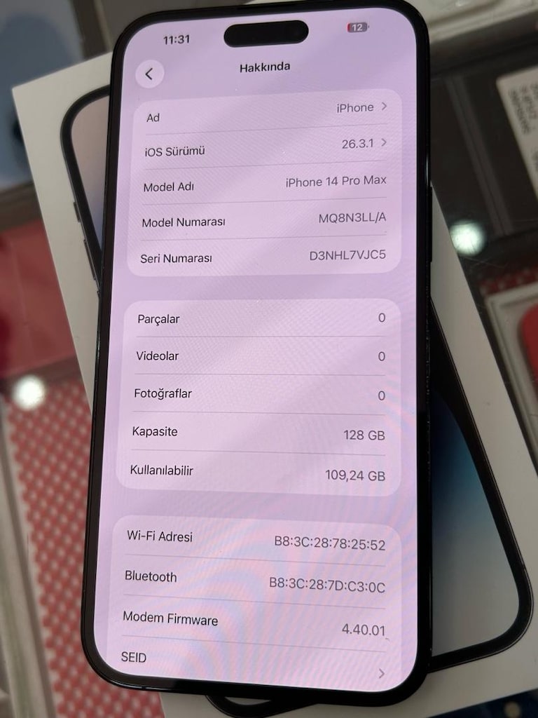 İPHONE 14 PROMAX 128 PİL 86 E SIM SÜRE 90 GÜN FİYAT SON DEĞİŞENSİZ - 4