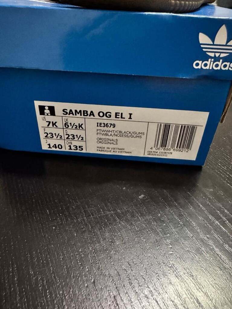 Bebek Beyaz Adidas Samba Sneakers 23 Numara - 6
