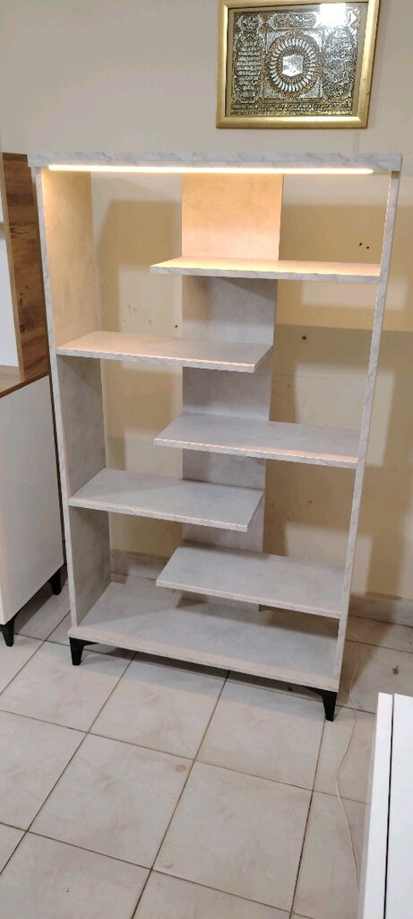Sıfır modern kitaplık LED ışık kumandalı - 4