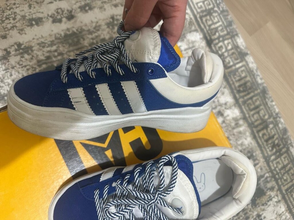Adidas Campus Lacivert Beyaz Bağcıklı Platform Spor Ayakkabı - 7