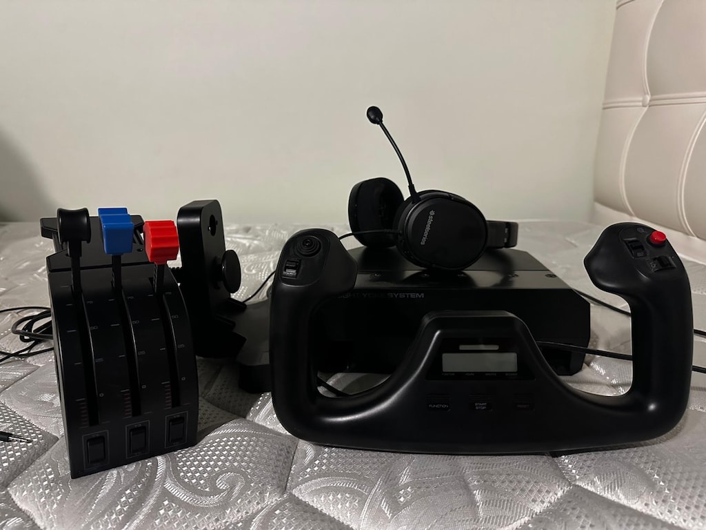 Logitech G Saitek PRO Flight Yoke System +Kulaklık (Tertemiz) - 8