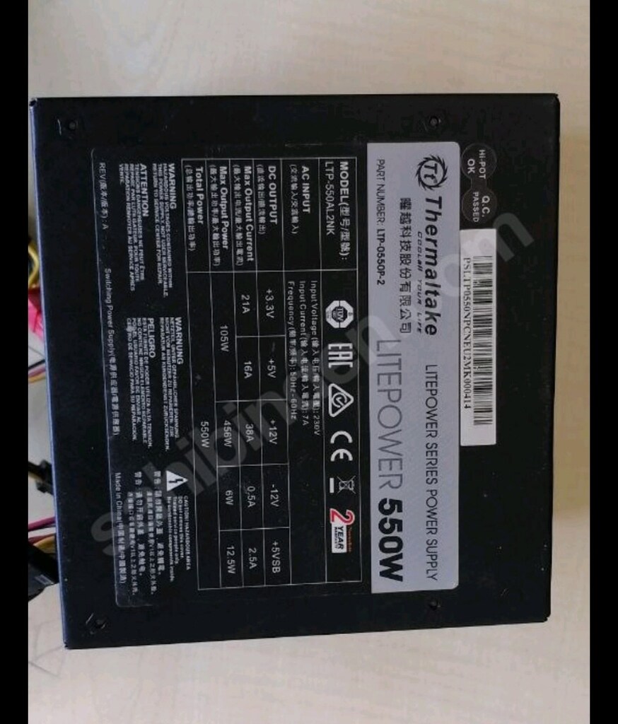 Güç Kaynağı 550 Watt power supply - 5