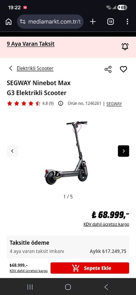 Segwey Max G3 scooter - 5