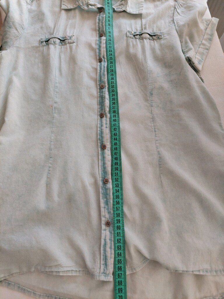 LEKE Jean bayan vual kumaş denim tunik - 11