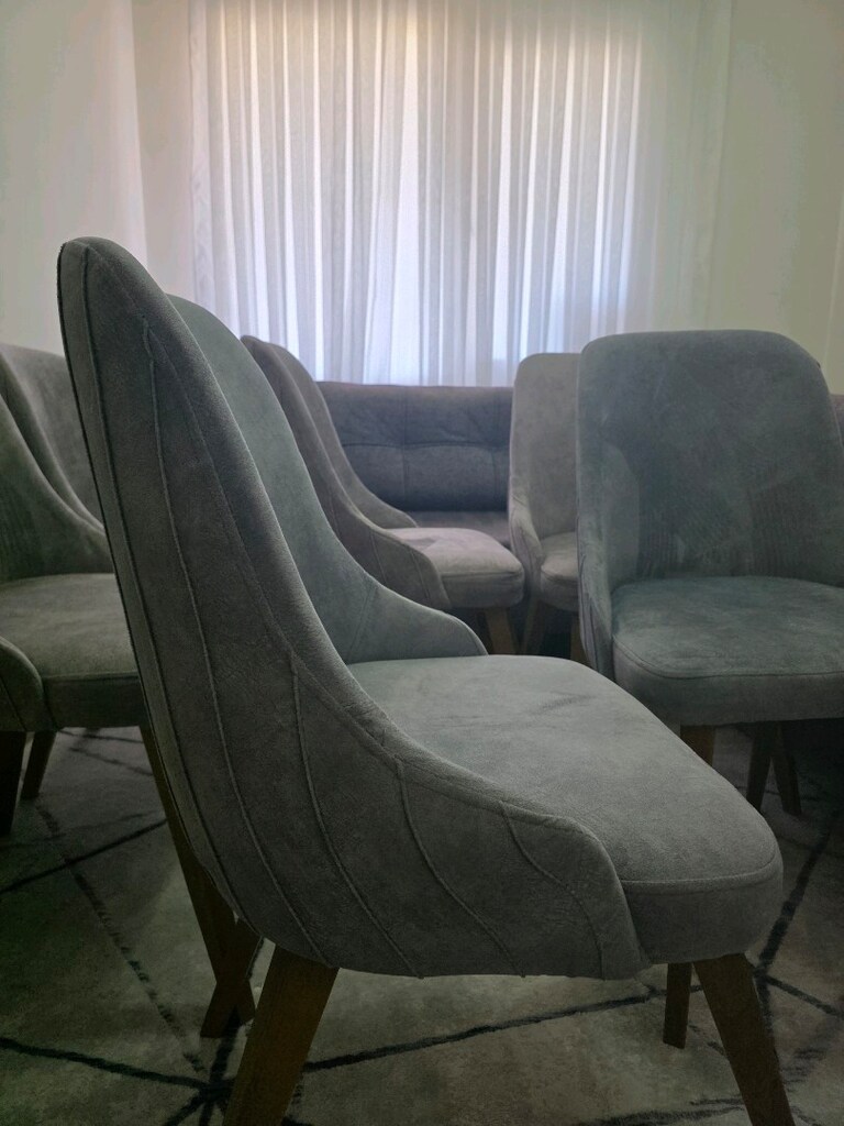 6 adet yemek masası sandalyesi çok iyi durumda - 8