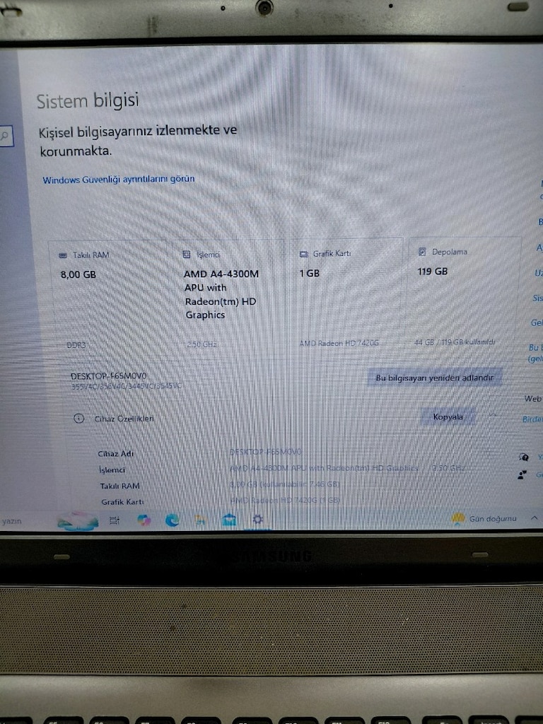 SAMSUNG AMD A4 İŞLEMCİLİ SSDLİ LAPTOP! - 8