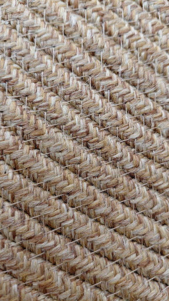 Yuvarlak Çift Taraflı Jüt Halı/Kilim 180×180 cm - 3