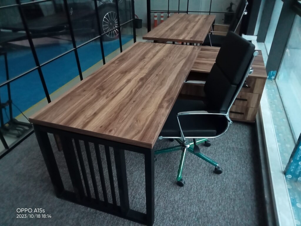 ETAJERLİ PERSONEL MASASI / ÇALIŞMA MASASI / DEMİRSA İRON ART - 9
