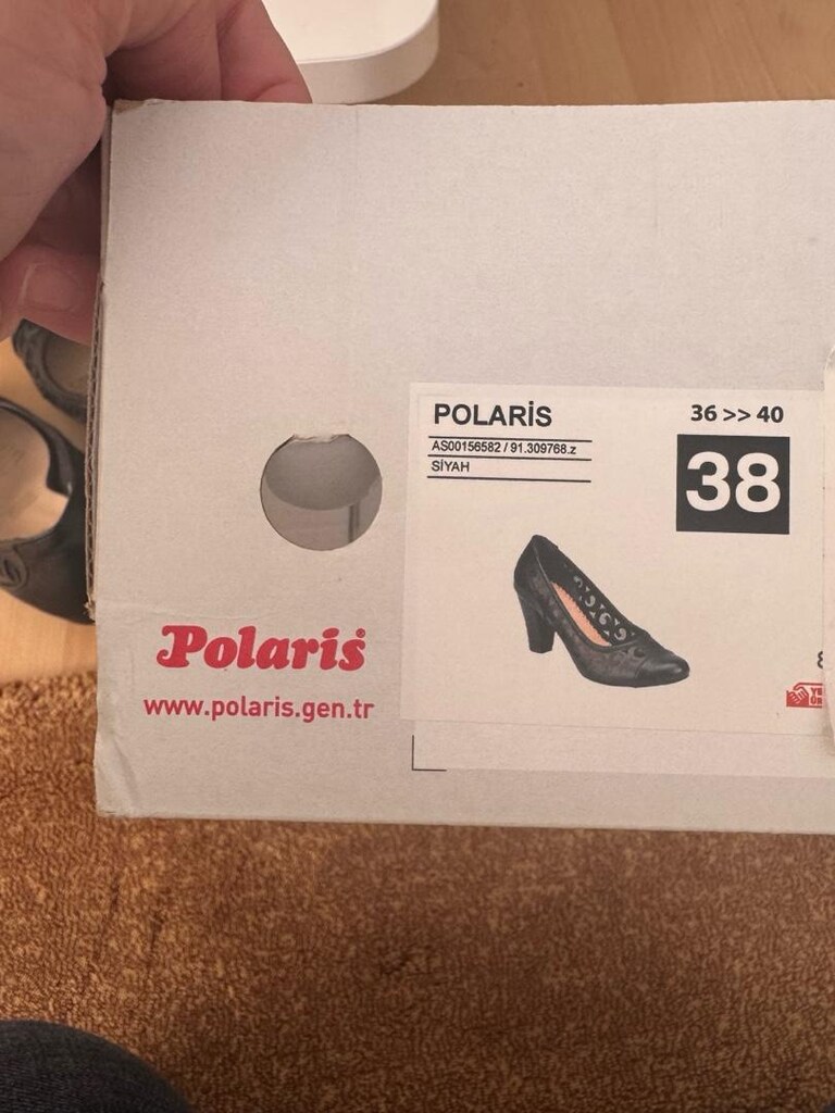 Polaris Siyah Abiye Topuklu Ayakkabı - 6