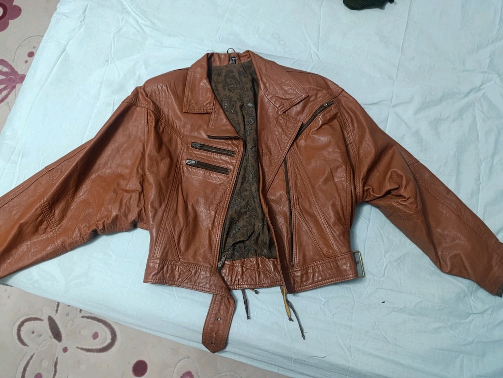 80 ler orijinal,vintage hakiki deri mont - 3