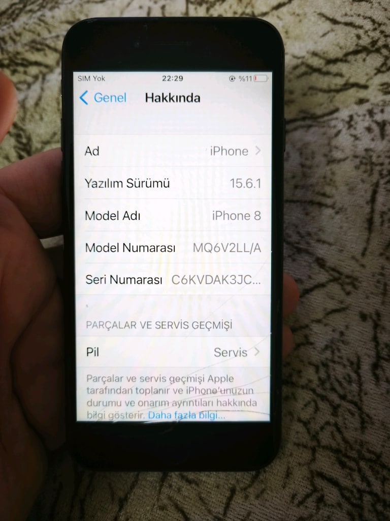 iPhone 8 YD 64 GB temiz cihaz - 4