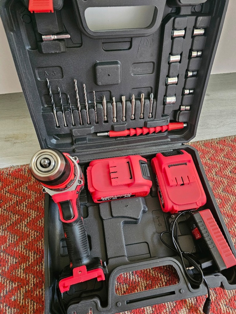 12v Şarjlı Matkap Vidalama Seti Çelik Mandren - 2