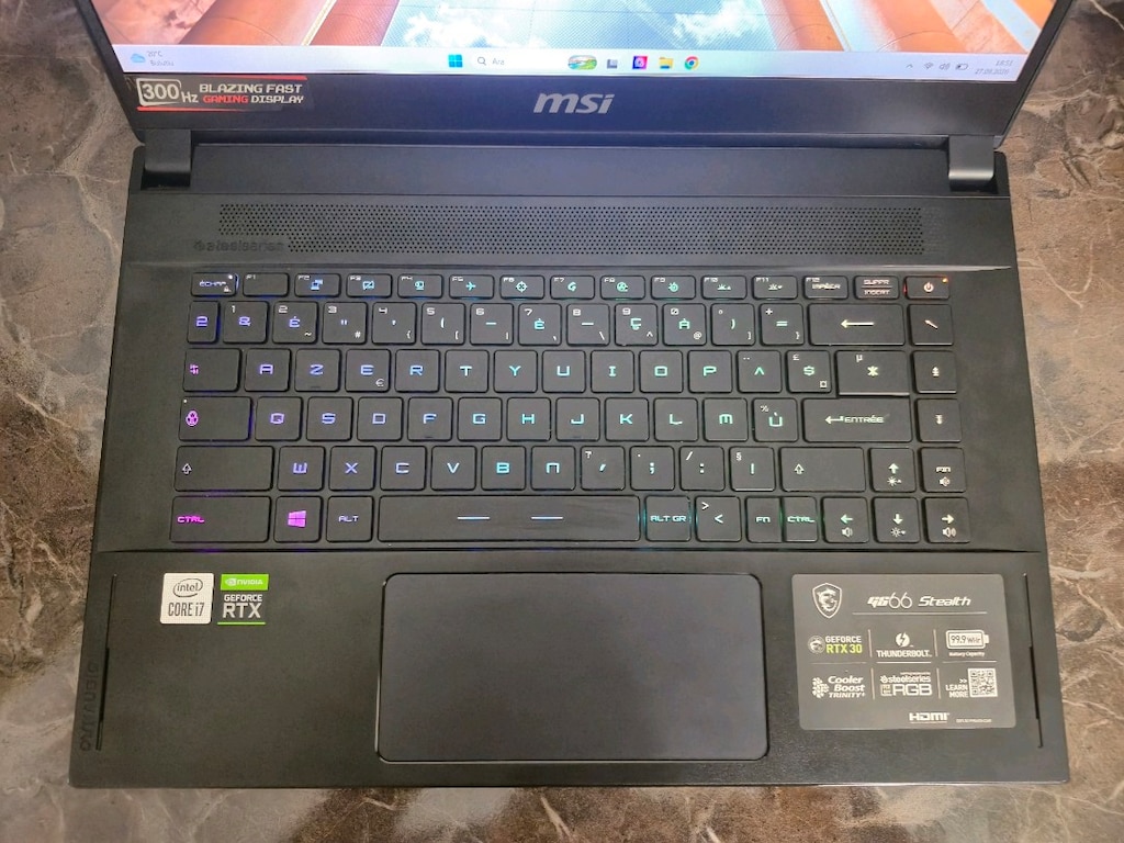 MSI GS66 STEALTH 300Hz FHD 3080 16GB GPU 32GB RAM 2TB SSD Laptop - 5
