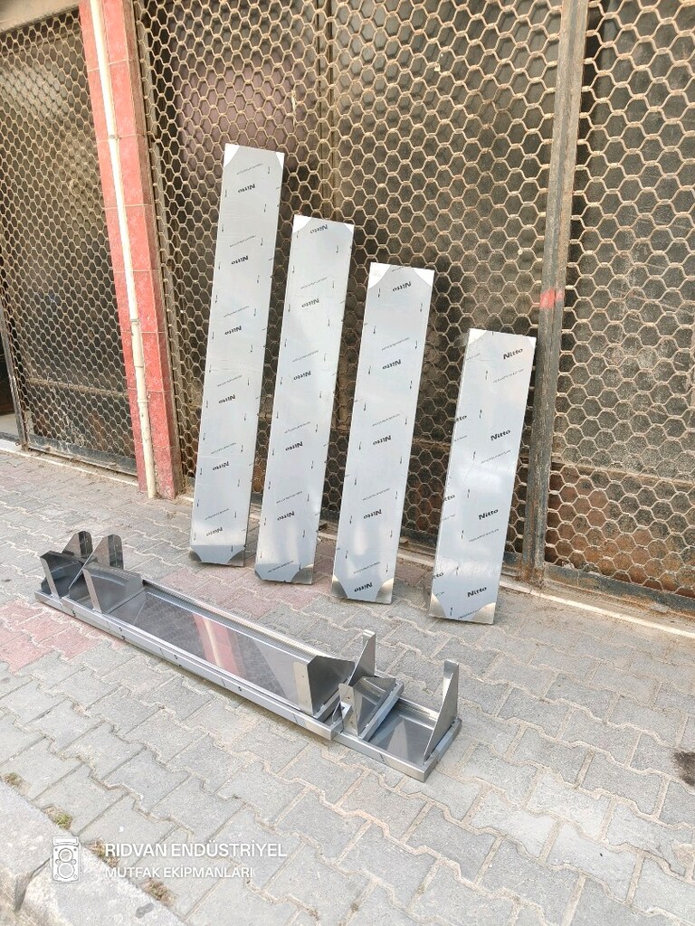 tek katlı duvar rafı krom duvar raf endüstriyel hazır mutfak duvar raf - 15