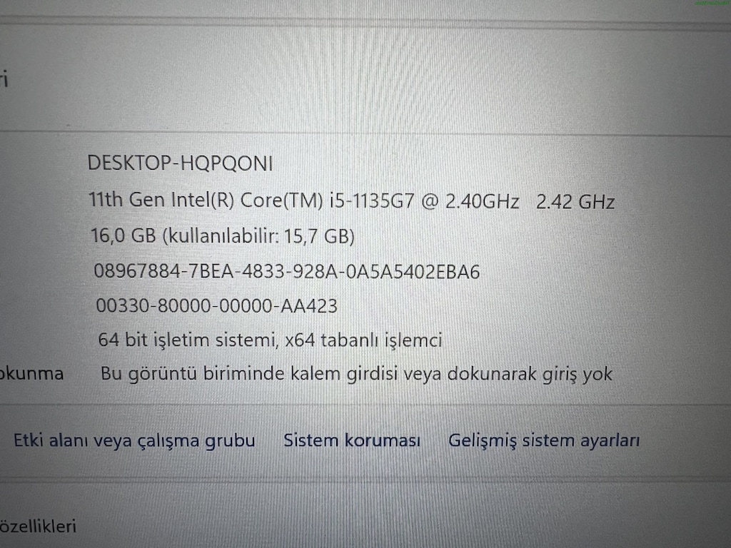 THİNKPAD T14 İ5 11. NESİL 16 GB RAM 256 M2SSD - 5