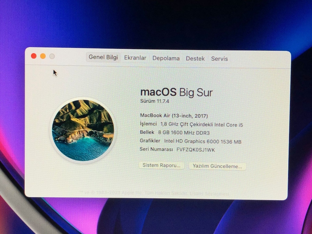 APPLE MACBOOK AİR LAPTOP - 8