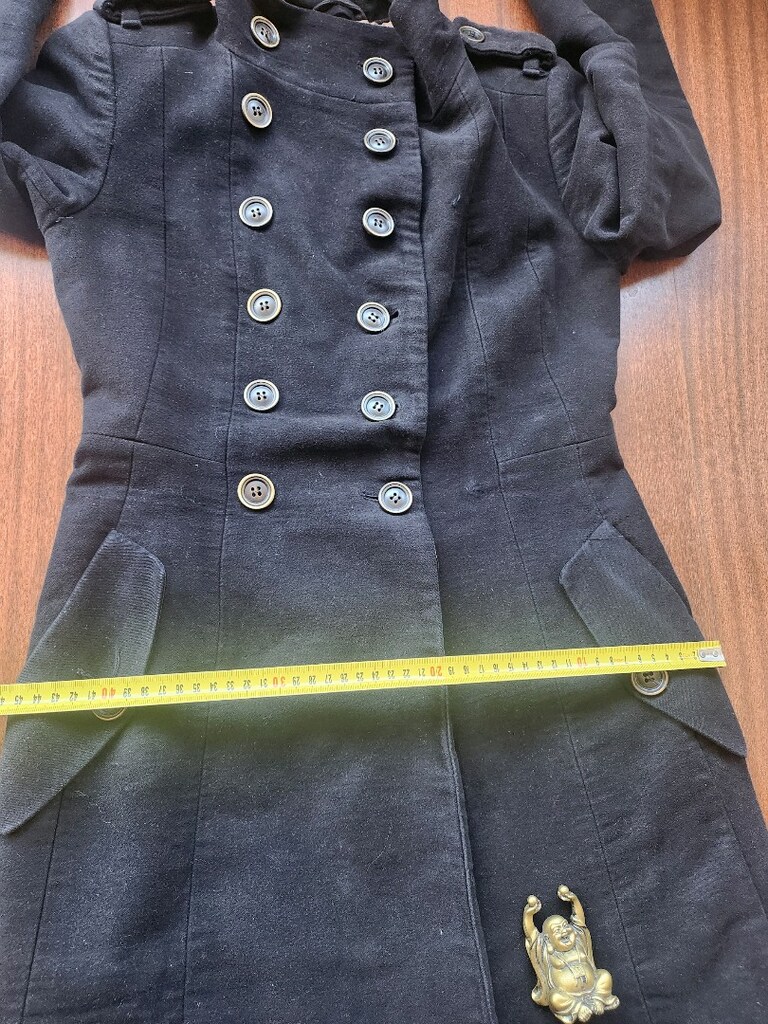 MANGO SUIT PETIT SİYAH PAMUK KABAN - 16