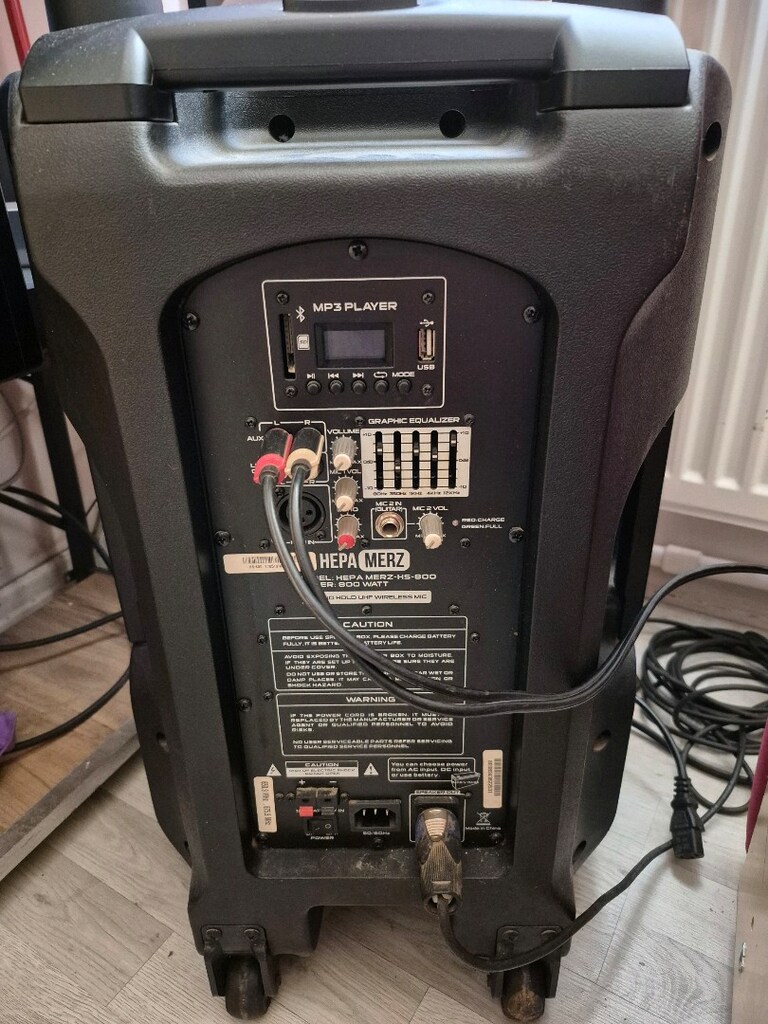 hepa merz HS 800A set taşınabilir ses sistemi 800w+600 profesyönel set - 3