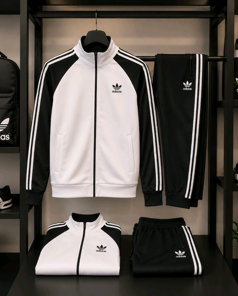 Adidas 3 Çizgili Klasik Eşofman Takımı - SIFIR / A Kalite - 3