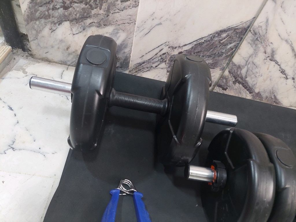 ECG Dambıl ağırlık plakaları. 20 kg. lık set.Set içeriği son resimde. - 4