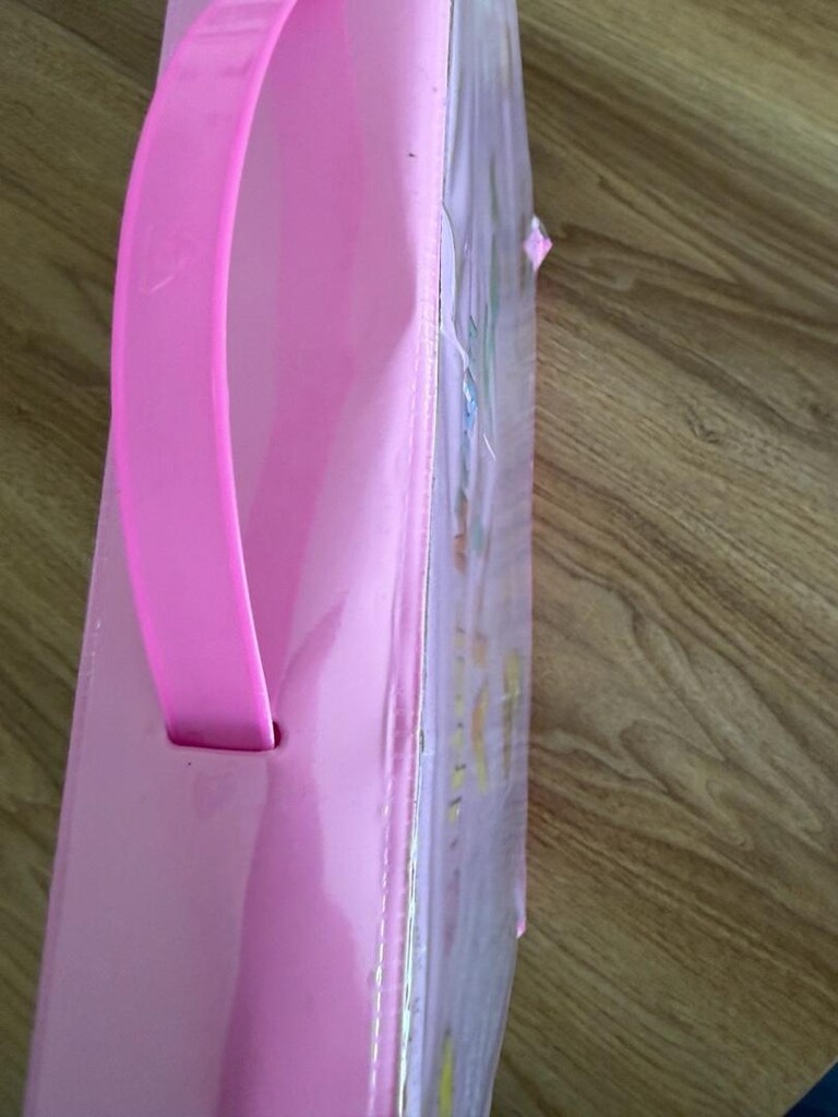 Pembe Katlanır Çizim Seti Renkli Kalemler ve Easelle - 15