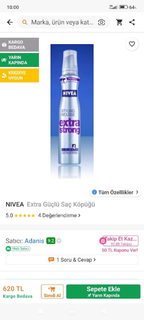 Nivea Extra Güçlü Saç Köpüğü 150 Ml - 2