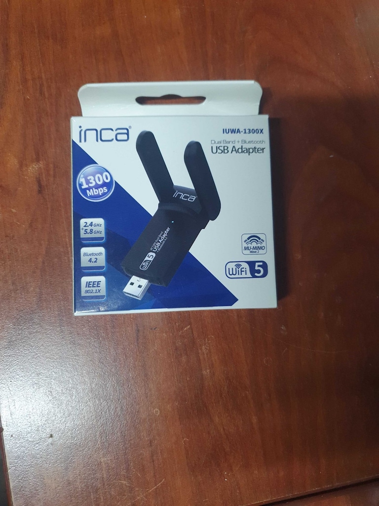 Inca IUWA-1300X AC1300 USB Wifi adaptör BT4.2 (Linux uyumlu) - 3