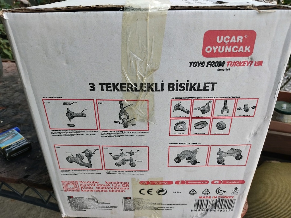 3 TEKERLEKLİ PEDALLI SIFIR BİSİKLET İLANDAYSA SATİLİKTİR - 3