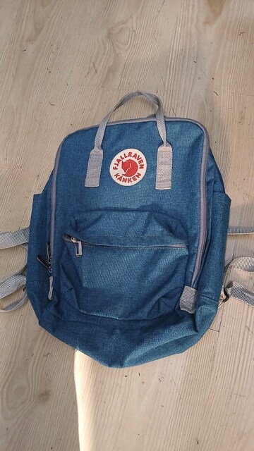 Fjällräven Kånken marka mavi sırt çantası