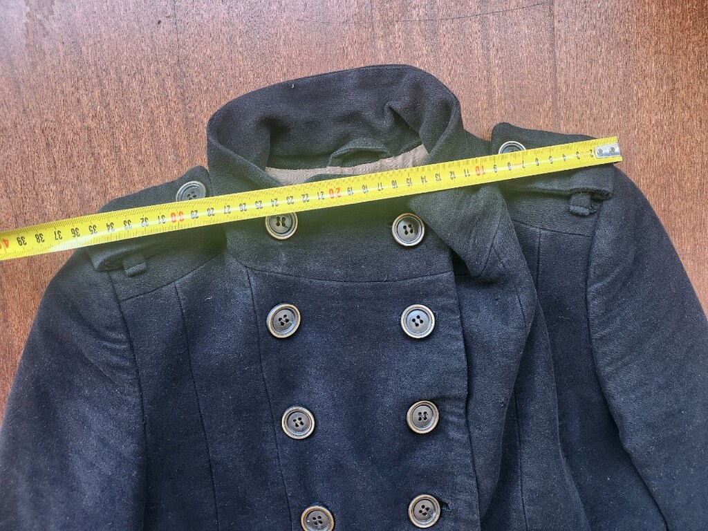 MANGO SUIT PETIT SİYAH PAMUK KABAN - 11