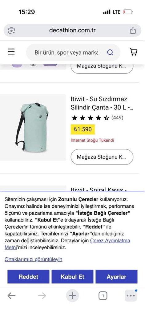 decathlon Kano + kürek+pompa+su geçirmez çanta/kilif - 9
