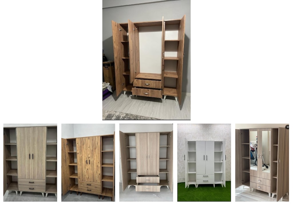 4 kapaklı elbise dolabı izdrzmstjb - 6