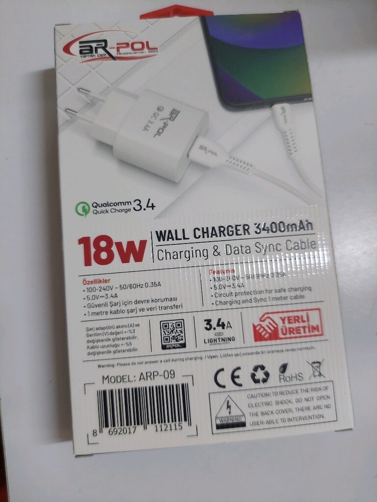 18W İPhone şarj takımı - 2