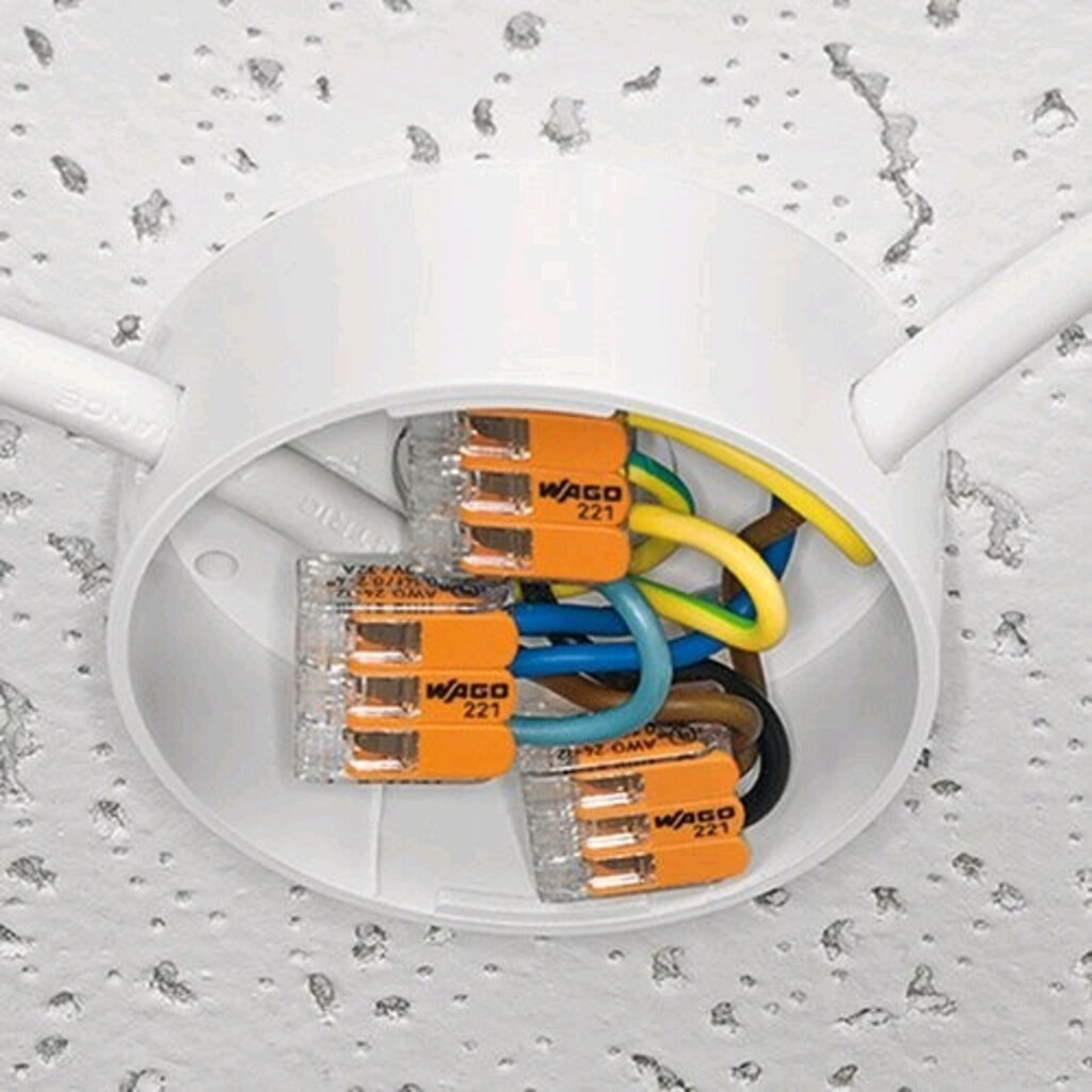 Elektrik tesisatlarında güvenli bağlantı sağlamak için kullanılan Wago - 6