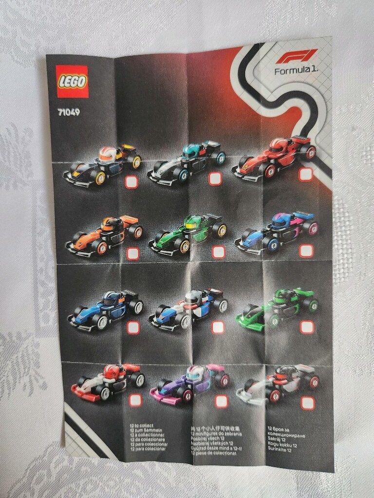 LEGO 71049 Minifigures formula F1 Race Cars NO:10 HAAS yarış arabası - 8