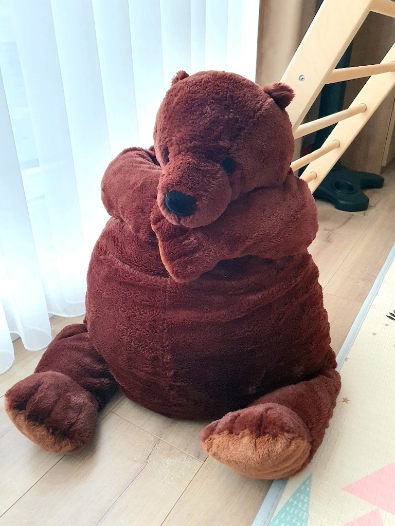 Ikea büyük dev ayı peluş oyuncak çocuk bebek minder ayı - 2