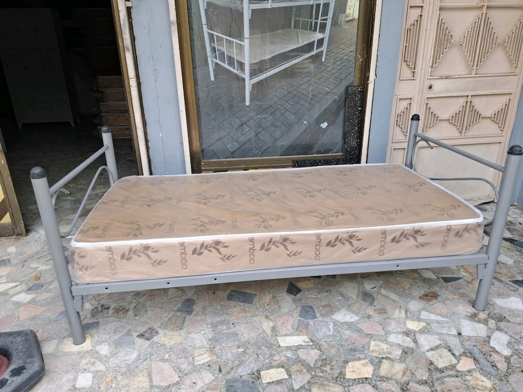 İMALATTAN DEMIR GRI RANZA İKİ YATAK ÜCRETSİZ TESLİMAT - 7