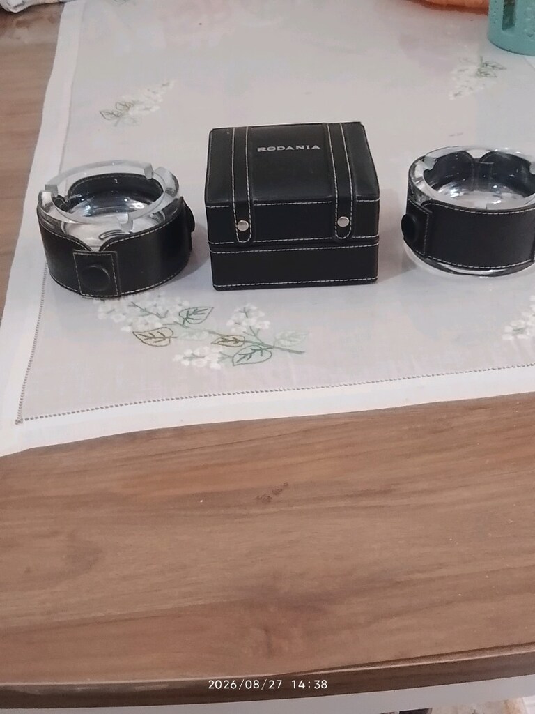 CAM DERİ KAPLAMA KÜLLÜK VE HEDİYE KUTUSU.DEFOSU YOK.ÇOK YENİ - 7