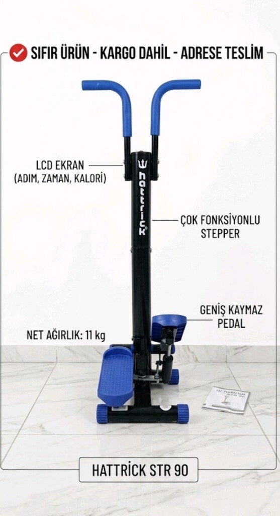 HATTRİCK STR 90 STEPPER - SIFIR ÜRÜN - ADRESE TESLİM - 3