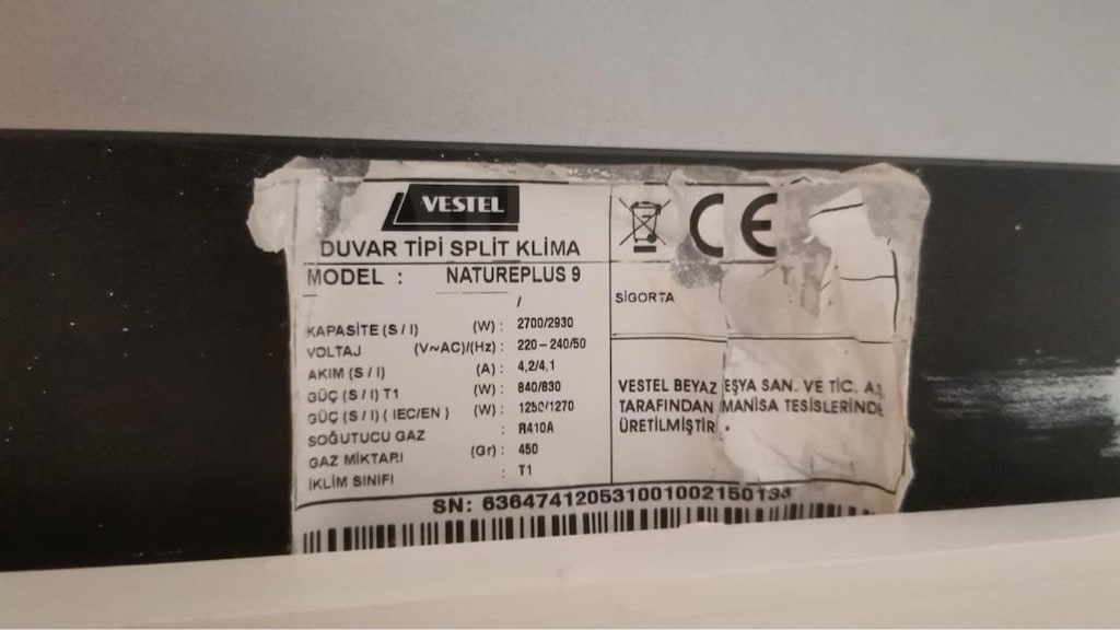 Vestel 9000 Klima - 2