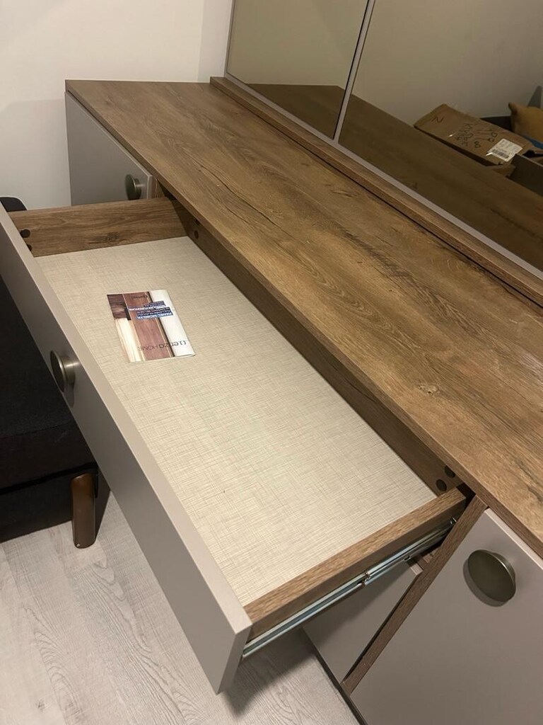 ENZA HOME-MARKA ÜÇLÜ SET-TV ÜNİTESİ/ AYNALI KONSOL/ ORTA SEHPA - 10
