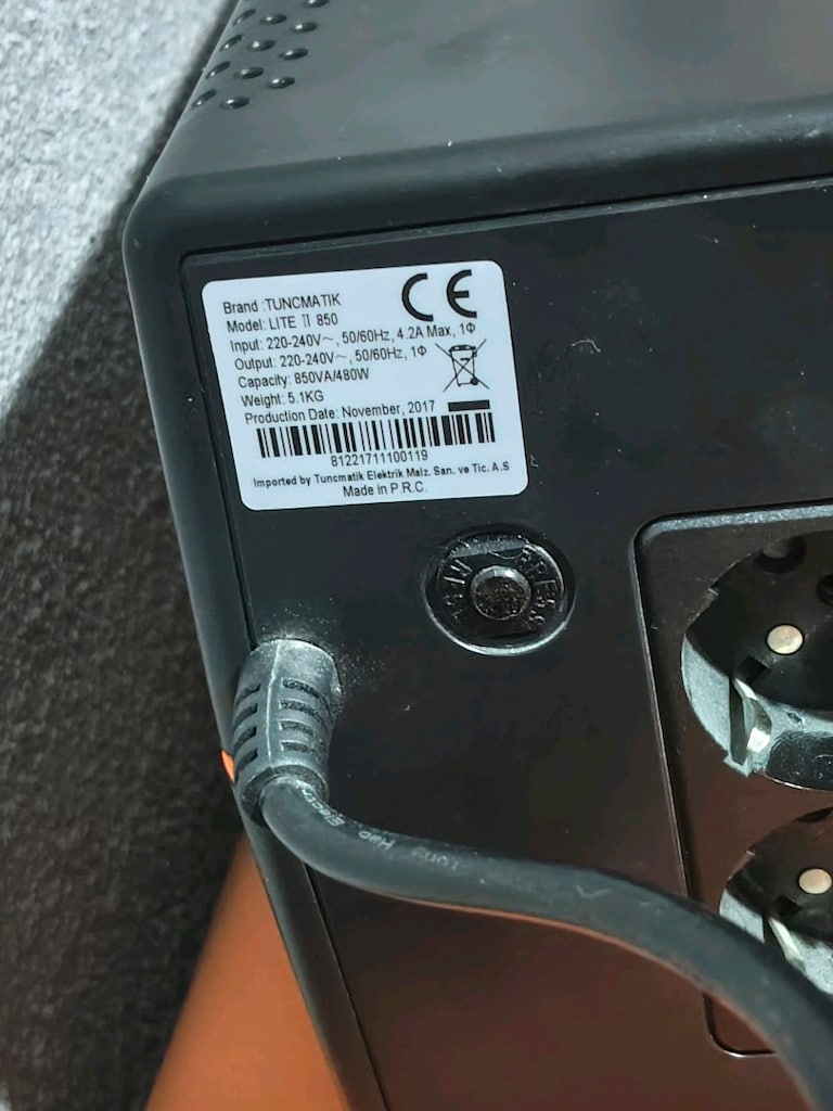 850 volamper 480 watt UPS güç kaynağı aküsüz olarak veriyorum - 7