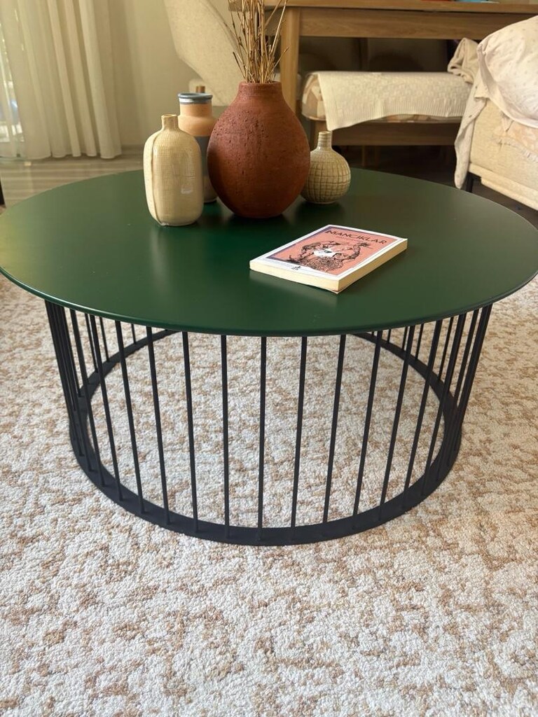 Enza Home Mesfh Mdf döküm ayaklı orta sehpa.. - 2