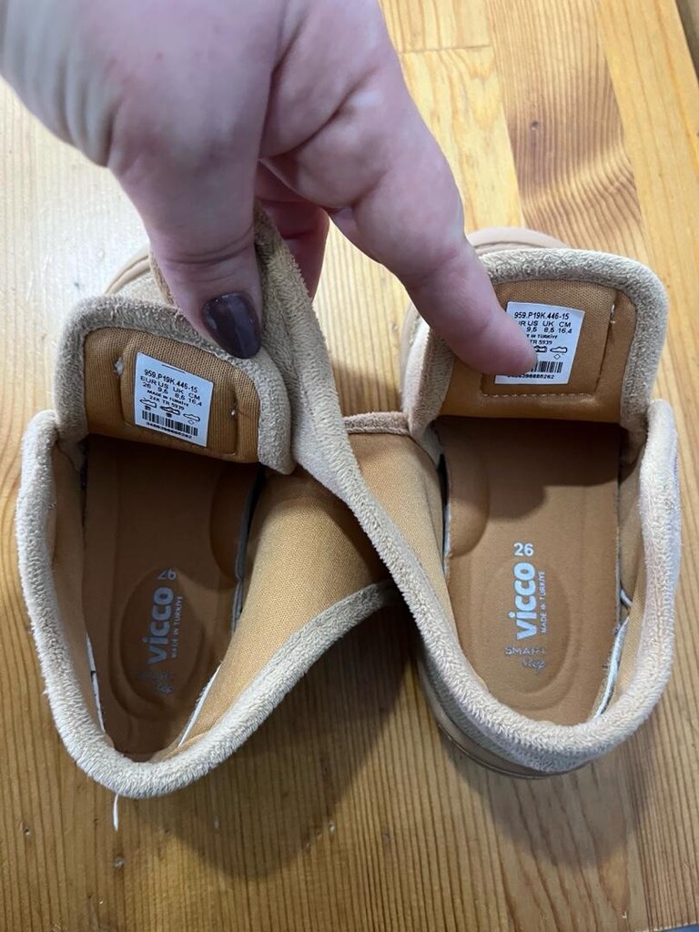 unisex vicco 26 numara bej panduf - 4